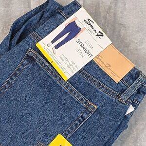 Seven7 Womens Sz 8 Slim Straight Leg NWT Dark Wash Jeans